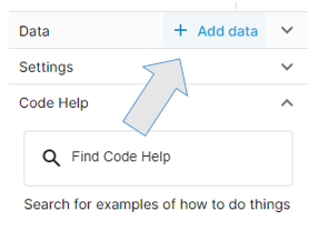 Add data button